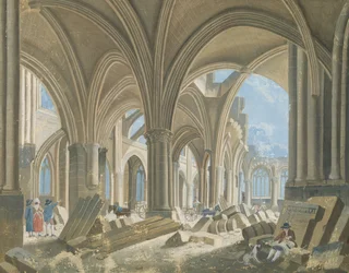 Abriss der Kirche Saint-Jean-en-Greve, ca. 1800